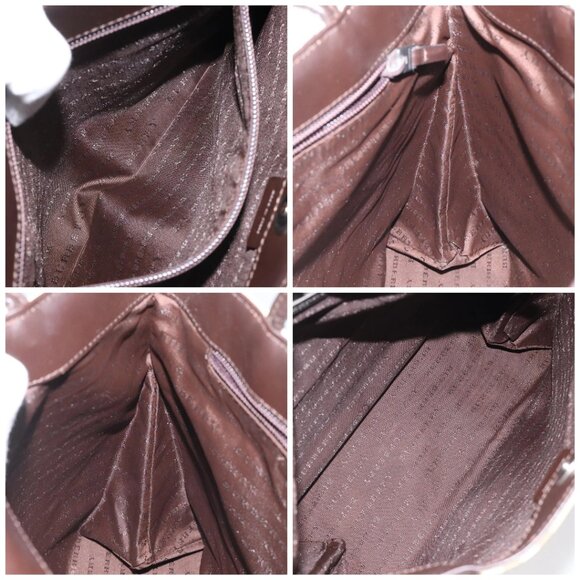 BURBERRY Nova Check Hand Bag PVC Beige Auth - Picture 15 of 16